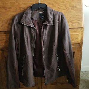 A.N.A brown moto jacket